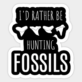 Rather hunting fossils Sticker